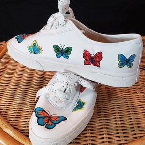 Sebastino Butterfly Print Tennis Shoe.  Size 7.5.  Worn once.